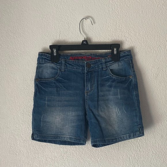 5/$25 Girls Stylish Arizona Jeans Company Jean Shorts Size 12 99% Cotton - Picture 1 of 3